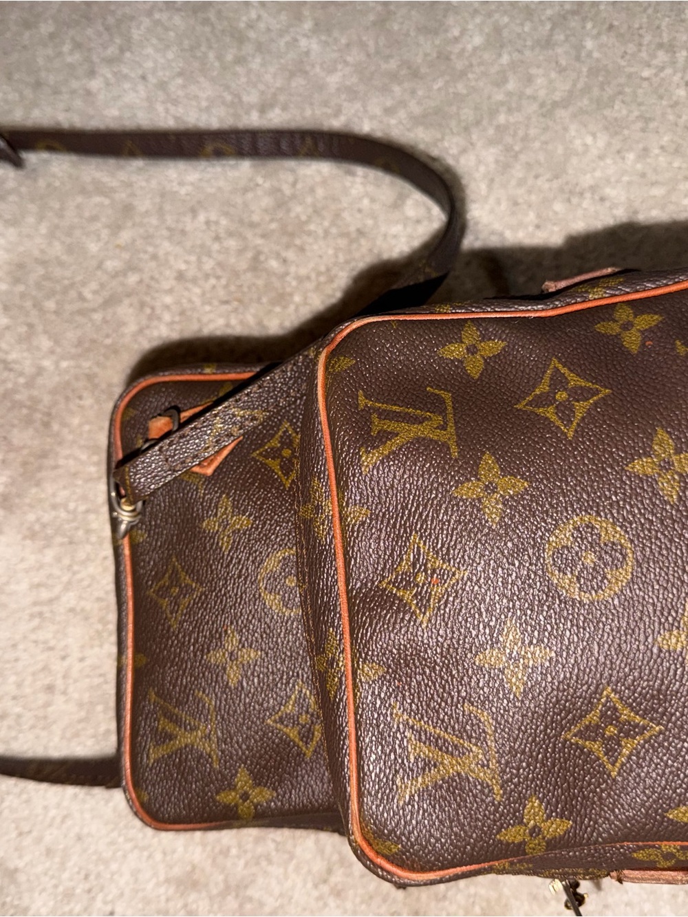 Louis Vuitton Brown Monogram Crossbody Bag vintage amazone